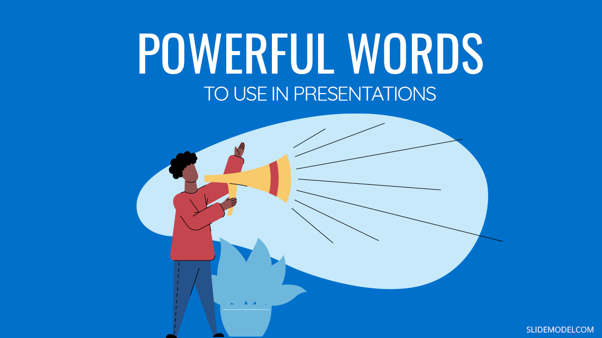 Powerful Words to Getting inches Presentations: Extreme Long List PPT Template